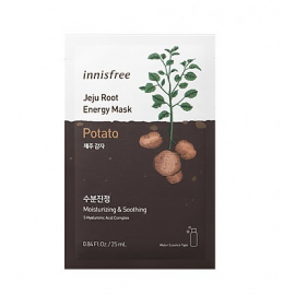 Innisfree Jeju Root Energy Mask 25ml * 1ea #Potato. Зволожуюча та заспокійлива тканинна маска