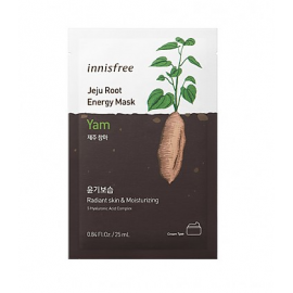 Innisfree Jeju Root Energy Mask 25ml * 1ea #Yam. Тканинна маска з екстрактом солодкої картоплі